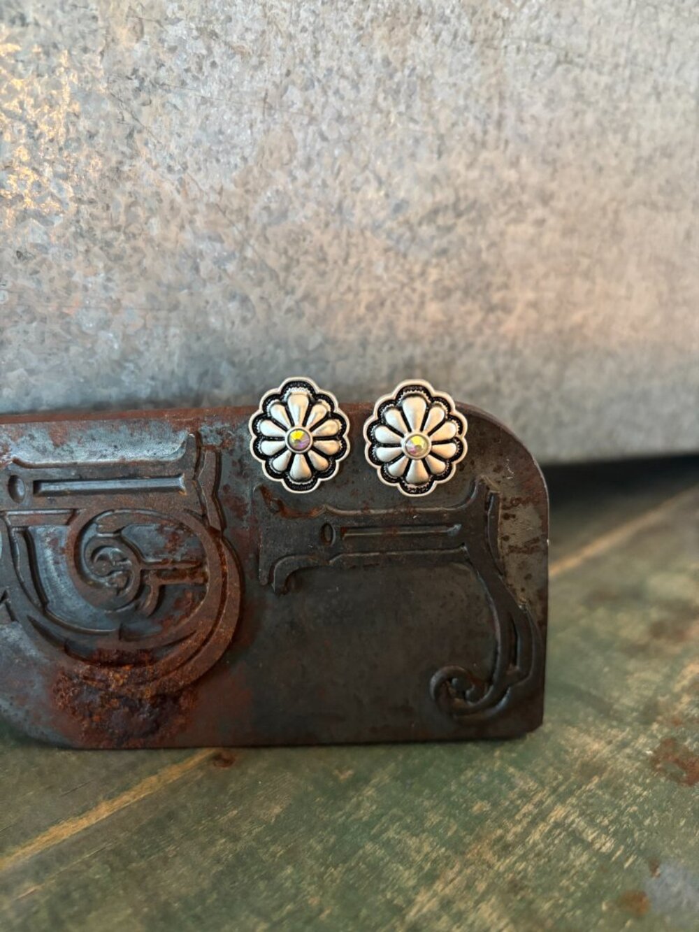 Anne Concho Stud Earrings